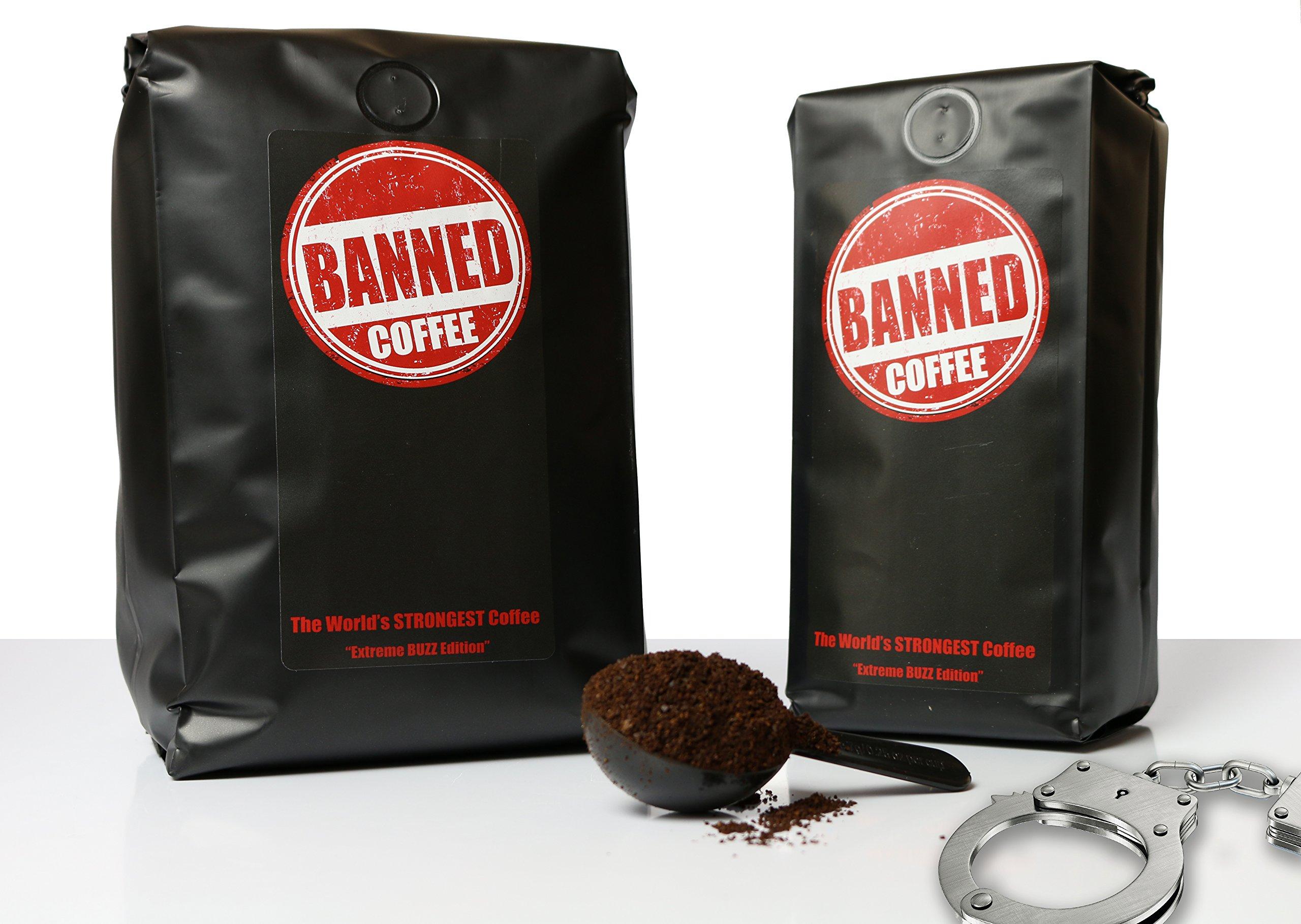 Banned Coffee Banned Coffee Whole Bean World's most delicious Strongest Coffee - Our Best Medium Dark Roast - 1 LB Bag