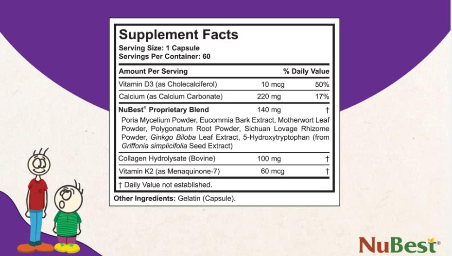 NuBest NuBest Tall 10+ - Advanced Bone Strength Formula - Supports Immunity, Healthy Development & Optimal Wellness - for Children (10+) & Teens Who Drink Milk Daily - 2 Pack | 2 Months Supply