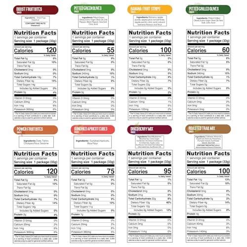 nutruit Nutruit Gourmet Healthy Snacks - 32 Pack MEGA Variety Box - Vegan, Gluten Free, Non-GMO Bulk Snacks - Kosher, High Protein, High Fiber, Plant-Based Healthy Snack - 1.2oz Packs