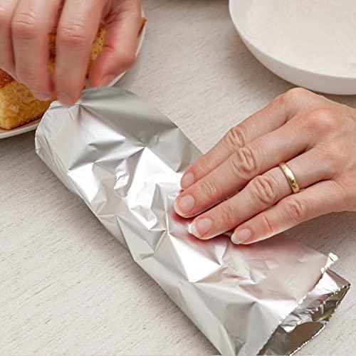 EcoQuality Premium Silver Aluminum Foil Sheets Pre Cut Pop Up, 9 x 10.75 inch - For Restaurants, Lunch, Takeout, To Go, Lunch bag, Sandwich, Catering, Kitchen, Grill, Stove, Baking, Disposable (1)