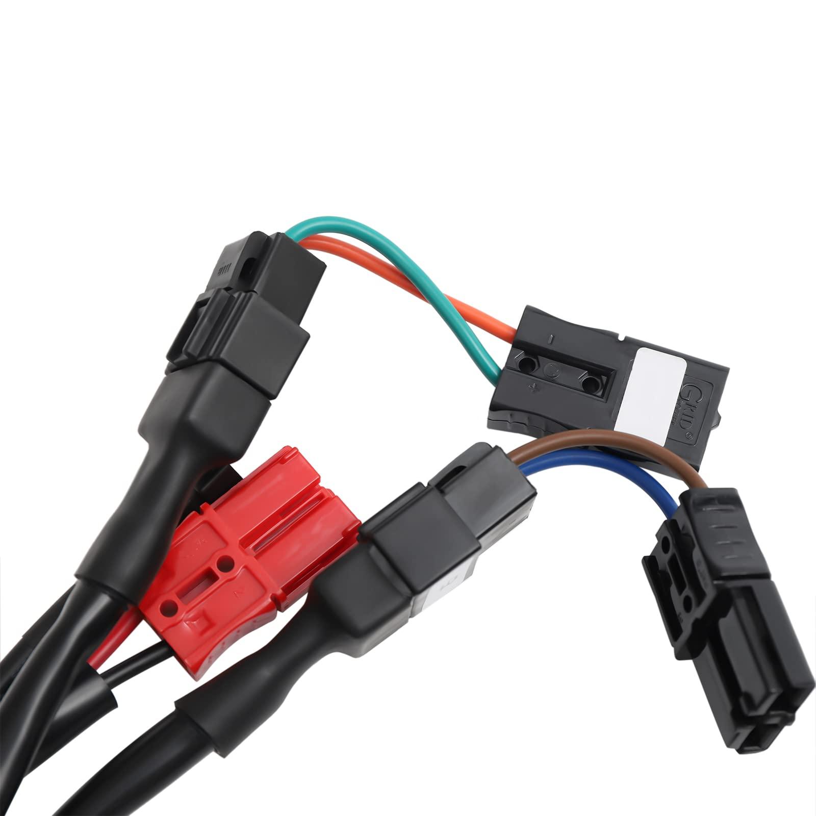 MaldHau Wheelchair Joystick Controller, 24V DC Electric Wheelchair Joystick Controller with Remote Control Brush Motor, 4 Keys Universal Electric Wheelchairs Mobility Accessory