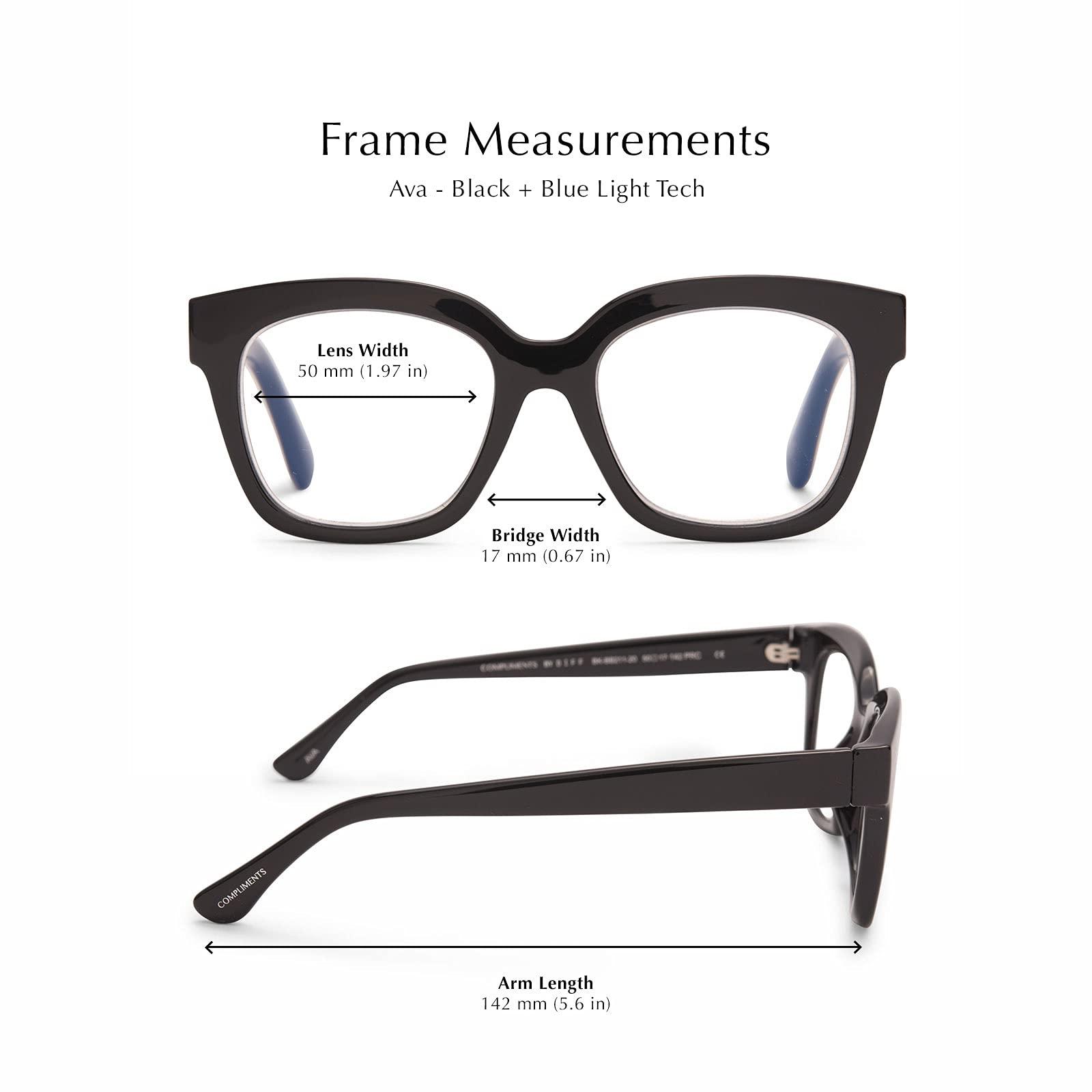 DIFF DIFF Reading glasses for Women, Lightweight Oversized Readers Ava 1.75 designer blue light glasses with magnification, Cream Tortoise