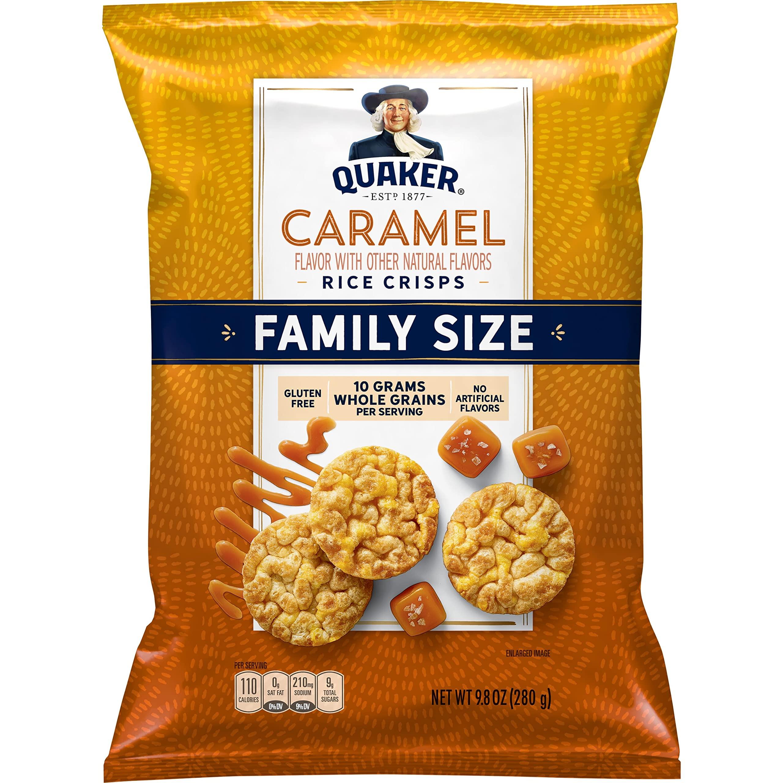 Quaker Quaker Rice Crisps Caramel, 9.8 Oz