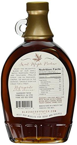 Blackberry Patch Maple Praline Syrup, Contains SUGAR, 12 oz Bottle