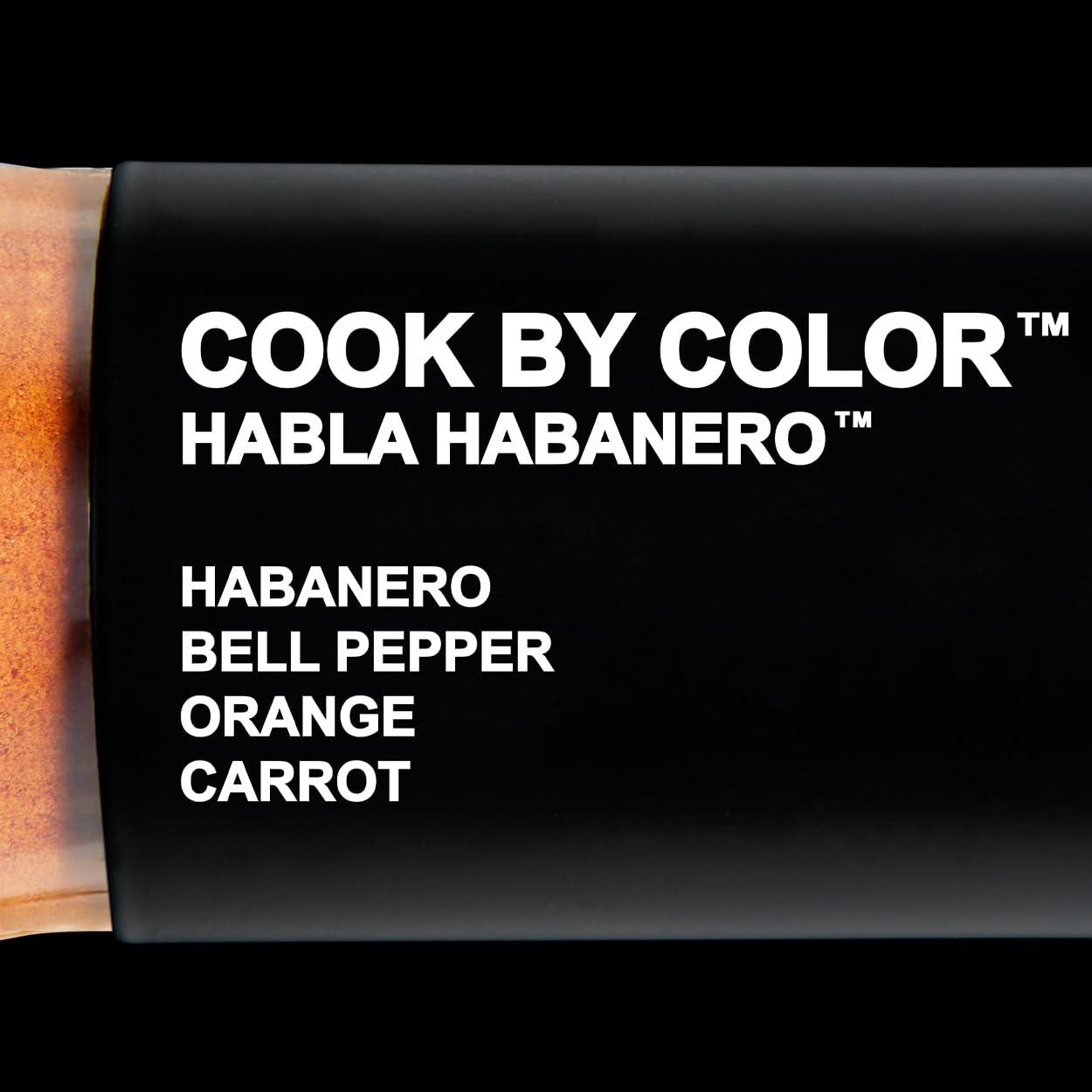 COOK BY COLOR COOK BY COLOR: HABLA HABANERO Flavored Organic Agave Nectar Sweetener, Light Agave Syrup - Vegan, Gluten-Free, Low Carb Sugar & Honey Substitute for Baking, Cocktails, Teas, Coffee, Smoothies & Cooking | 350ml Bottle | 11.8 floz