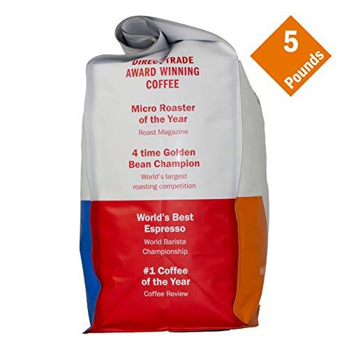 Klatch Coffee, Inc. Klatch Coffee Organic Decaf Espresso Medium-Dark Roast, 5 Pounds, Whole Bean