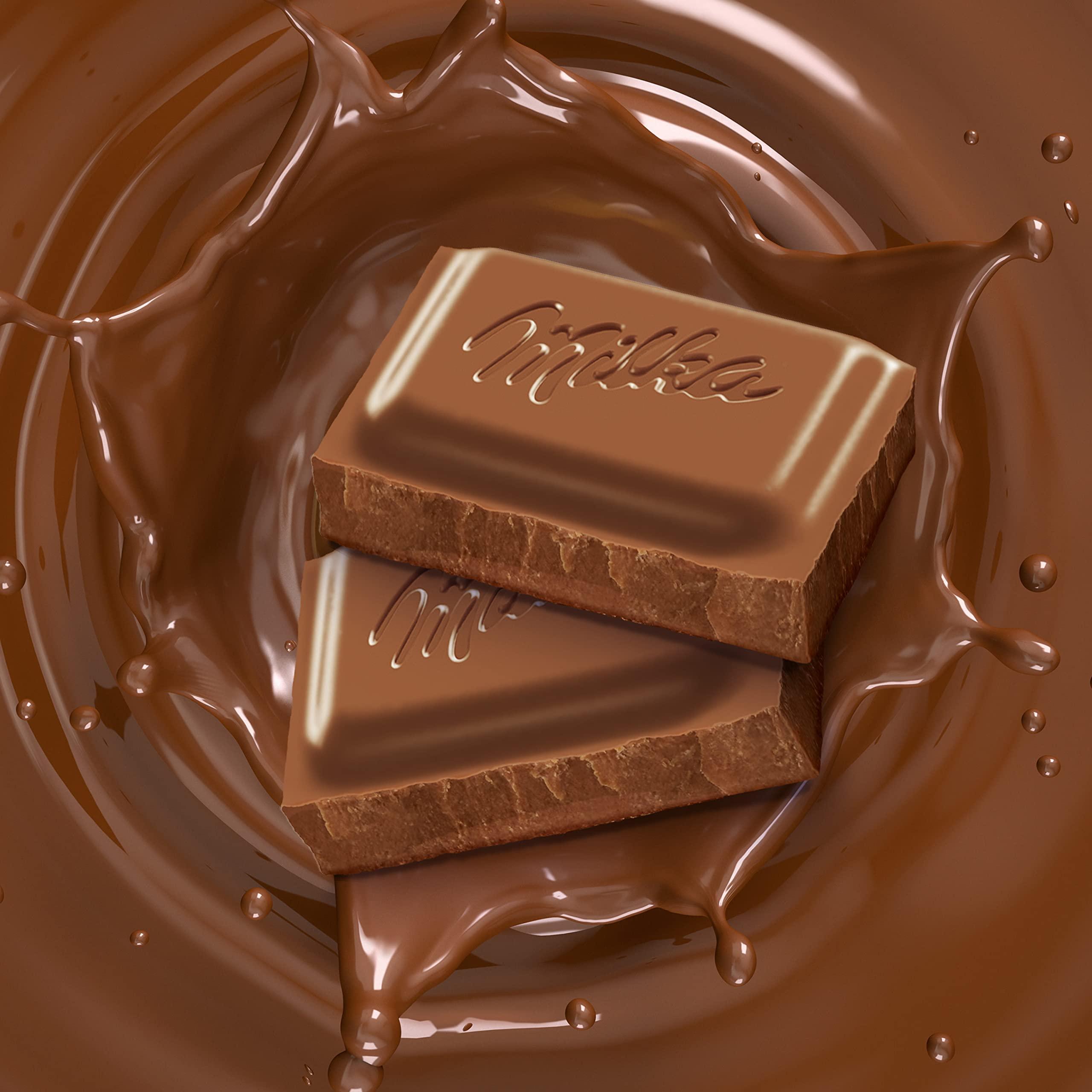 Milka Milka European Chocolate Bars Variety Pack, Alpine Milk Chocolate & Wholenut Hazelnut Chocolate, 10 - 3.52 oz Bars