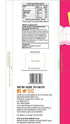 Walkers Walkers Quavers Prawn Cocktail 6X16g (Case of 3)
