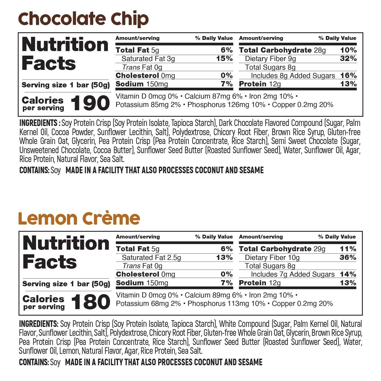 No Nuts! No Nuts! Protein Bars Energy Bars - 100% Nut Free Dairy Free Vegan Protein Bars, Vegan Protein Bars Variety Pack of 4 Sampler, Organic, Kosher, Egg-Free, Non-Gmo & Dairy Free Protein Bars