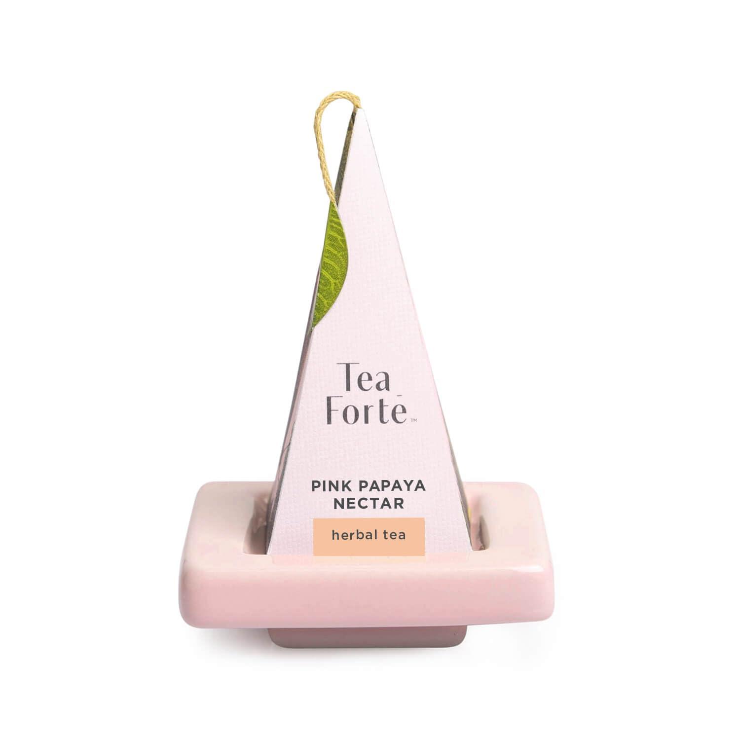 Tea Forte Tea Forte Mariposa Gift Set with Cafe Cup, Tea Tray and 10 Handcrafted Pyramid Tea Infuser Bags