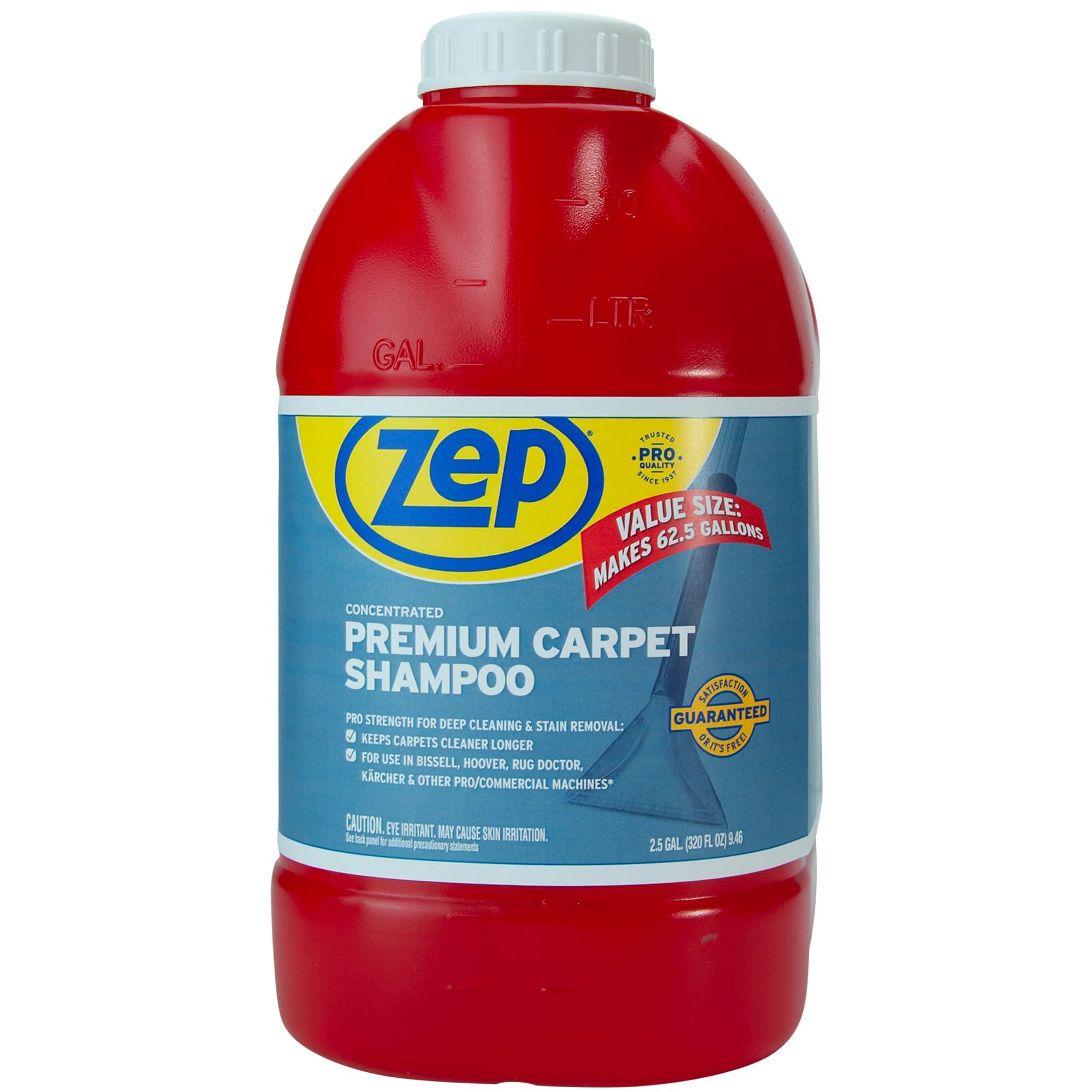 Zep Zep Premium Carpet Shampoo - 2.5 Gal (Case of 2) - ZUPXC320 - Deep Cleaning and Stain Removal, For Carpet Machines