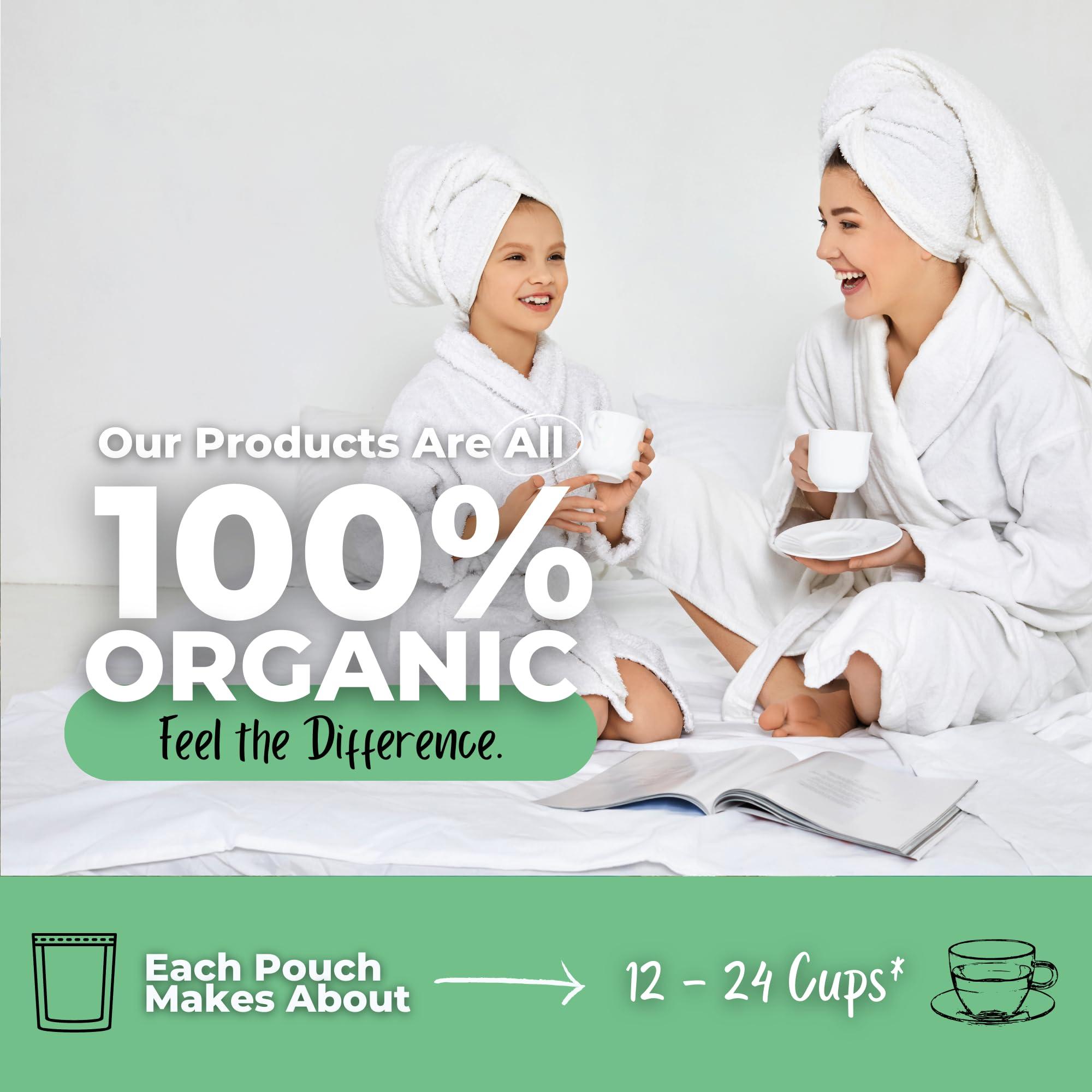 Get Green, Human Healthy Hair Growth Loose Leaves Tea w/ Horsetail, Nettle Leaf, Rosemary For Strong Resilient Hair & Scalp | Organic Herbal Tea | 2 oz (57 gram) | Decaf, Vegan, Healthy, No Caffeine, Herbs, ZERO