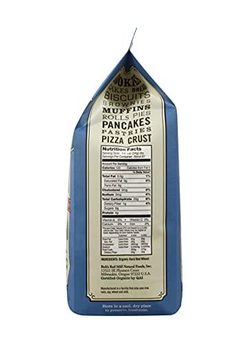 Bob's Red Mill Bob\'s Red Mill Flour White Unbleached Organic 5 Pound (Pack of 2)