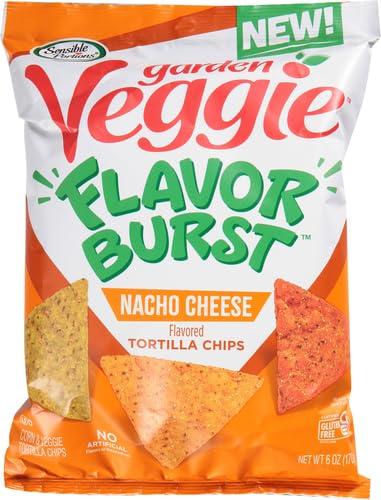 Sensible Portions Sensible Portions Garden Veggie Flavor Burst Tortilla Chips, Nacho, 6 Oz (Pack of 2)