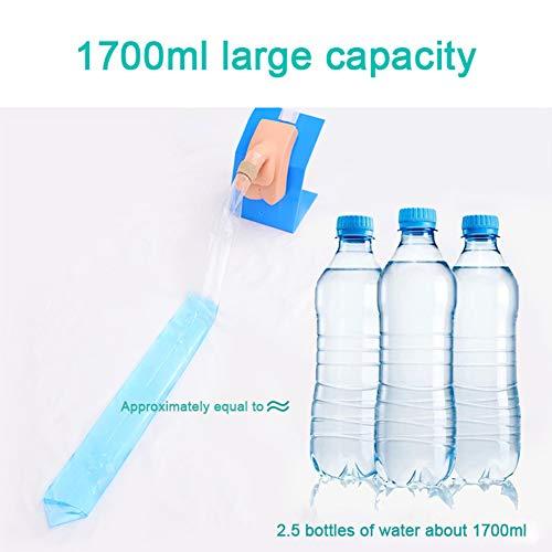 MBROS 50pcs Disposable Urine Drainage Bags, Male Incontinence Aid, Portable Urine Collector Bag for Bedridden Elderly and Disabled Men