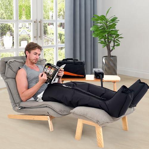 LONGEST LONGEST Lymphedema Pumps Legs Air Compression Recovery Boots Leg Recovery Compression System Machine for Swelling, Circulation & Pain Medium