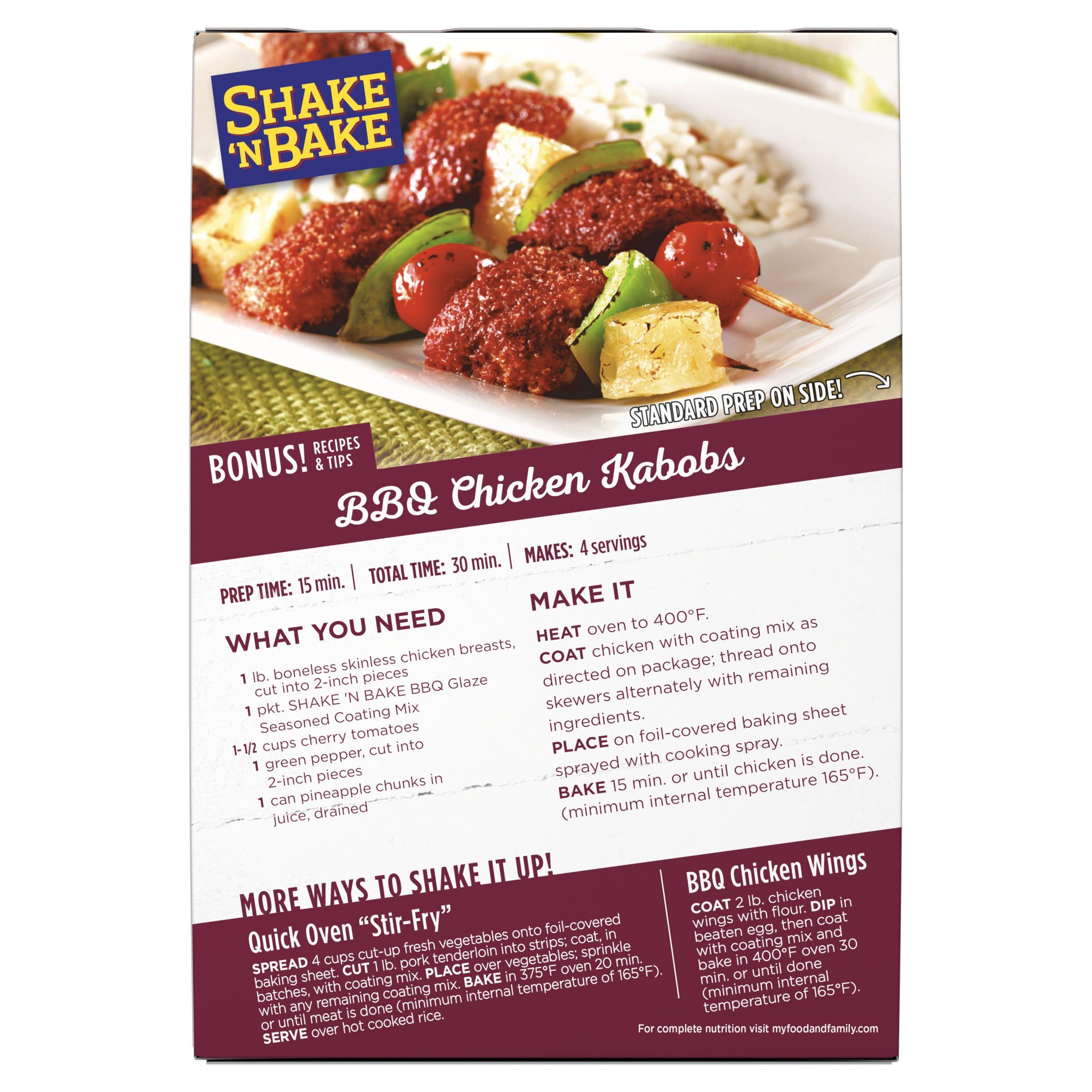 Shake 'n Bake Shake 'N Bake, BBQ Glaze Seasoned Coating Mix, 6 Oz