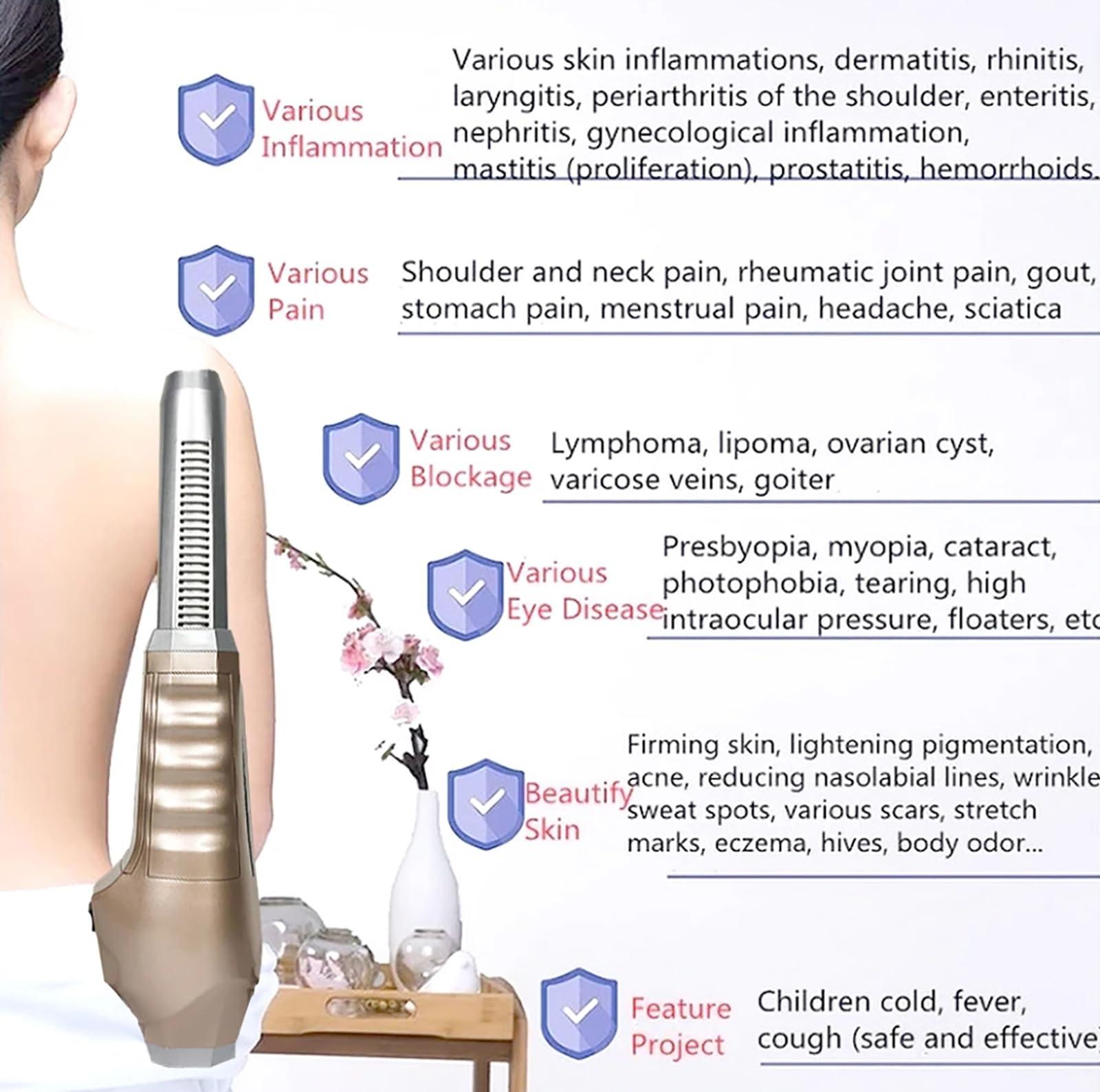 McbeAn McbeAn Terahertz Physiotherapy Device, Open Up Circulation Within The Body, Dredge The Meridians, Helps The Body Repair Itself and Relieves Body Pain and Skin Diseases, for Home Salon Spa Club