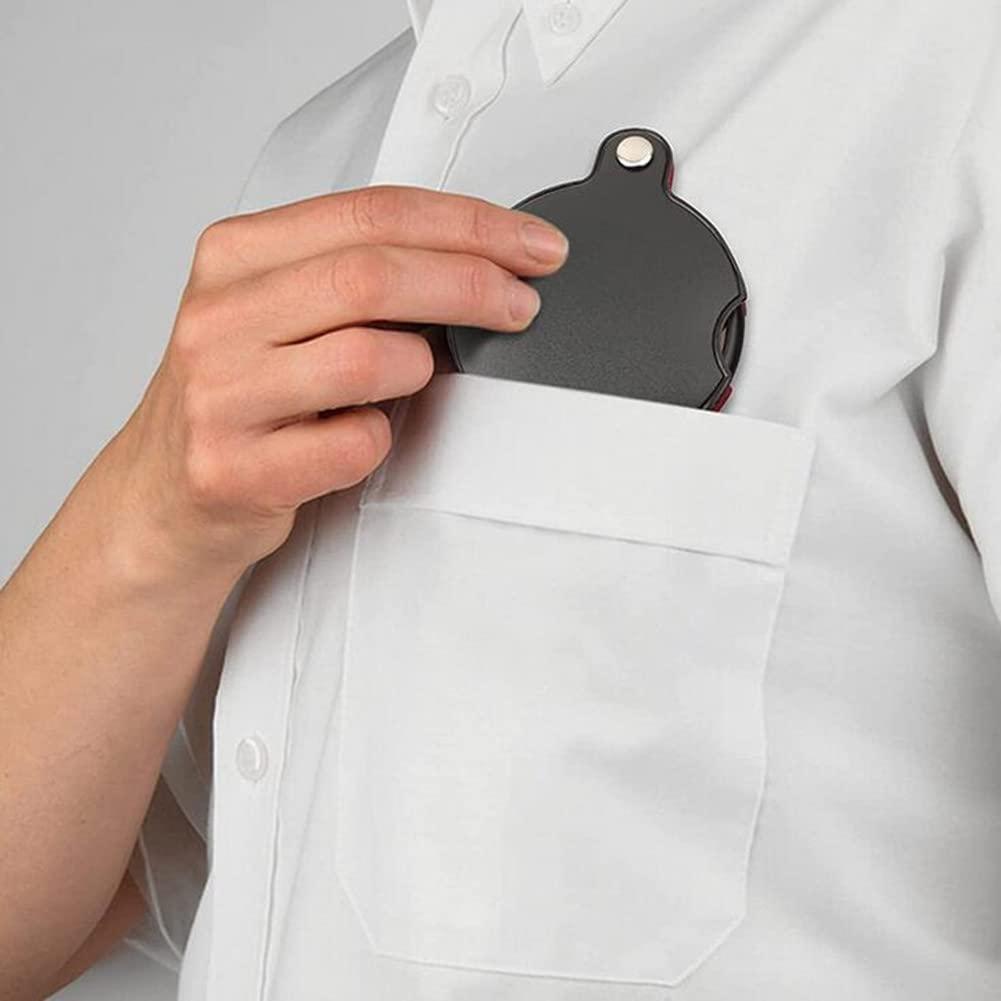 N\D 10X Pocket Folding Magnifier Loupe Optical Magnifying Glass with Leather Case