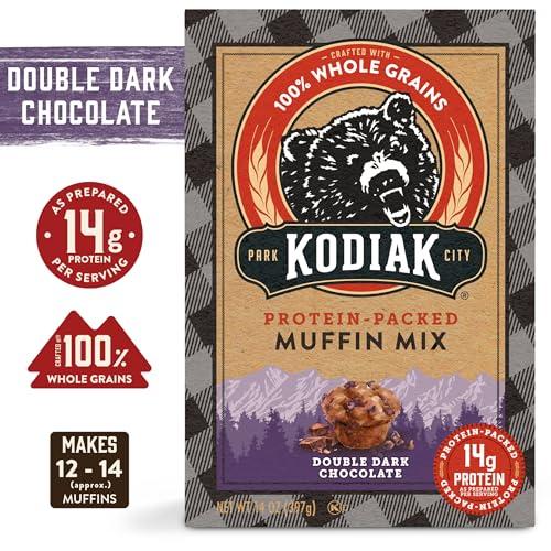 Kodiak Cakes Kodiak Cakes Power Bake Muffin Mix, Double Dark Chocolate, 14 Ounce (Pack of 6)