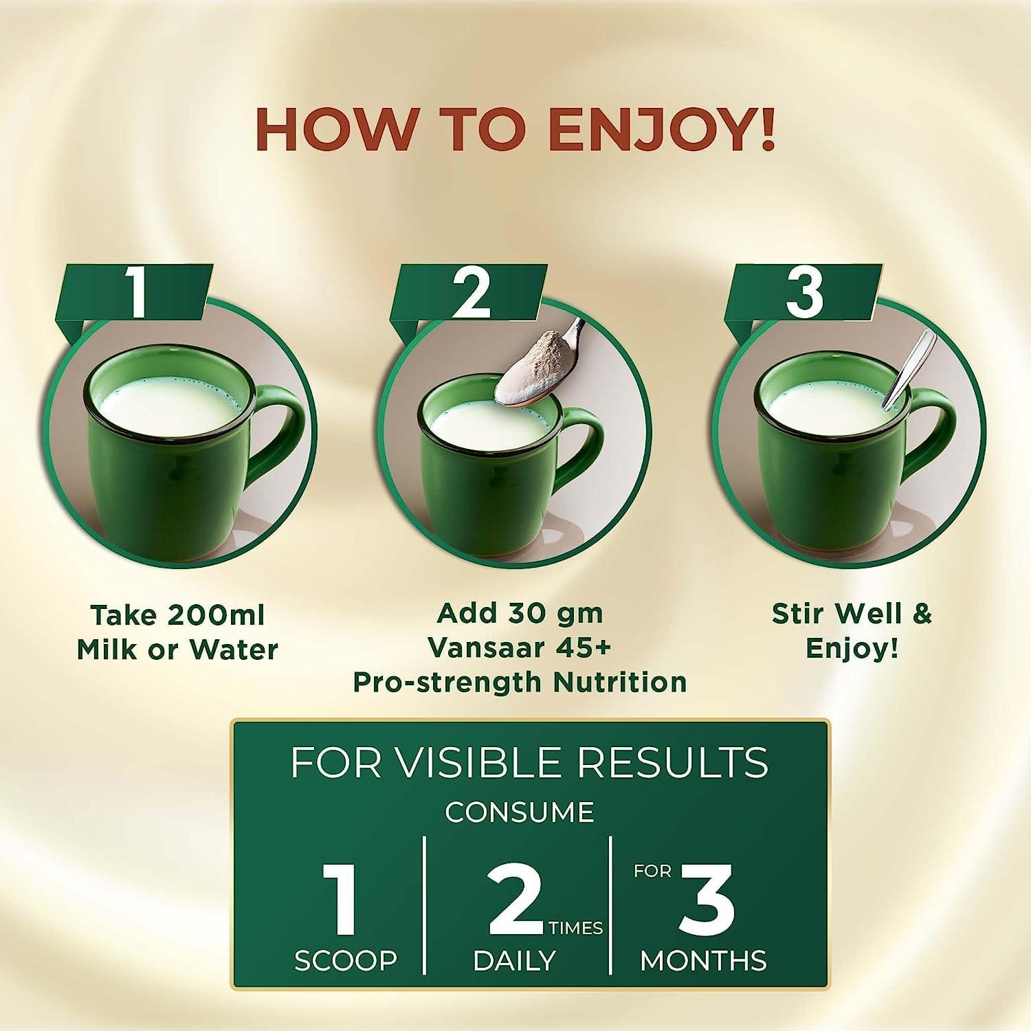 Ourtown Pro-Strength Nutrition 400g| Complete Nutrition Health drink for Men & Women| Muscle, Bone, Joint health| High Absorption Protein rich| 24 Strength Vitamins, Minerals, Herbs incl. Gokshura