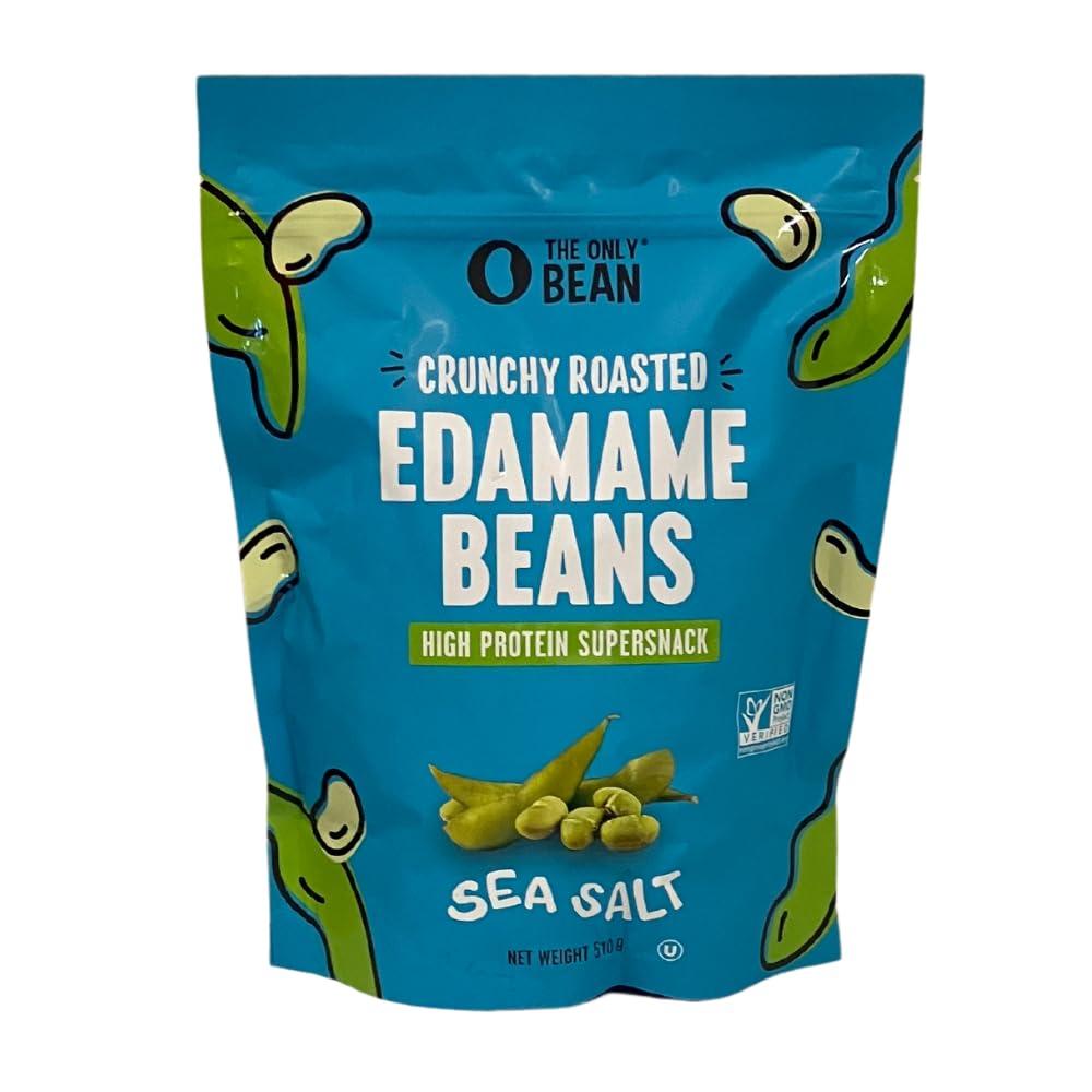 The Only Bean The Only Bean Crunchy Dry Roasted Edamame Snacks (Sea Salt),18 Ounce (Pack of 1)