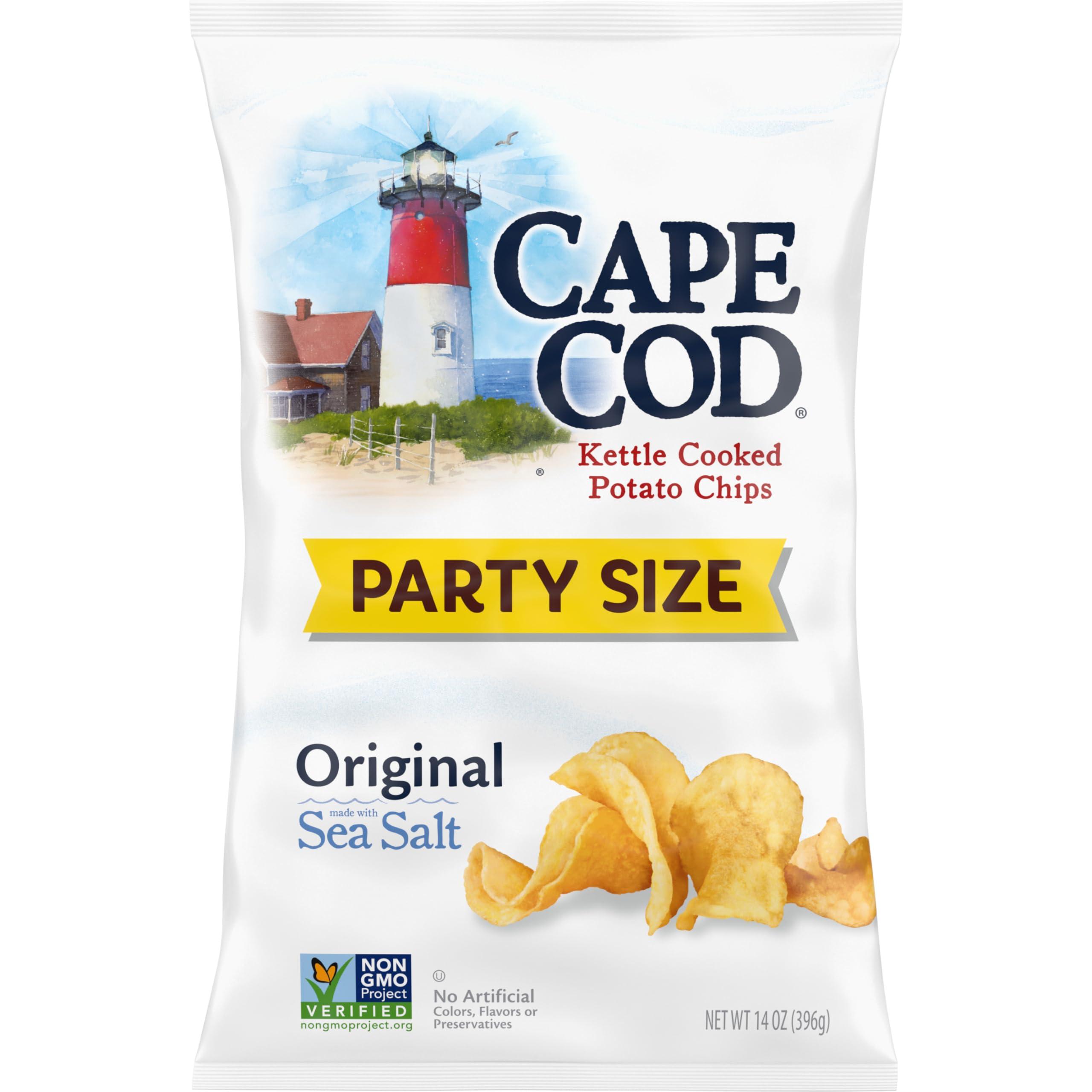 Cape Cod Cape Cod Potato Chips, Original Kettle Chips, 14 Oz Party Size