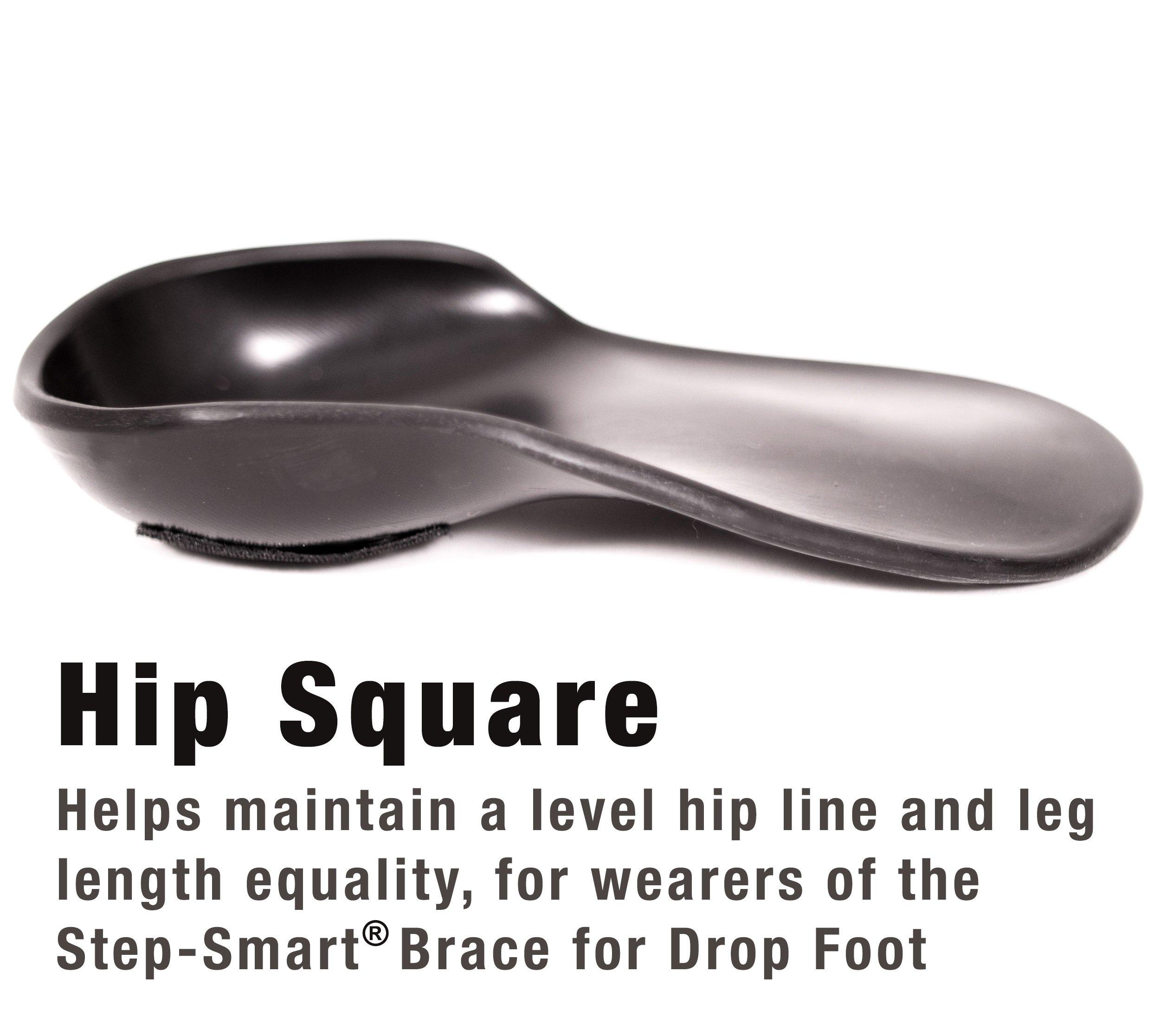 Step-Smart Step-Smart Brace for Drop Foot/AFO (Left Foot, Large/XLarge) w/Hip Square for alternate foot alignment, Adjustable Foot Drop Brace for Walking or Running with Shoes, Made in the U.S.A.