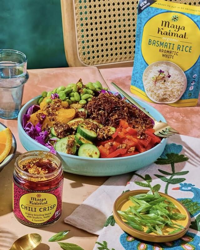 Maya Kaimal Maya Kaimal Organic Basmati Rice Aromatic White, Ready to Eat, Fully Cooked, Vegan, Certified Organic, Non GMO, Gluten Free, 8.5 Ounce (Pack of 6)