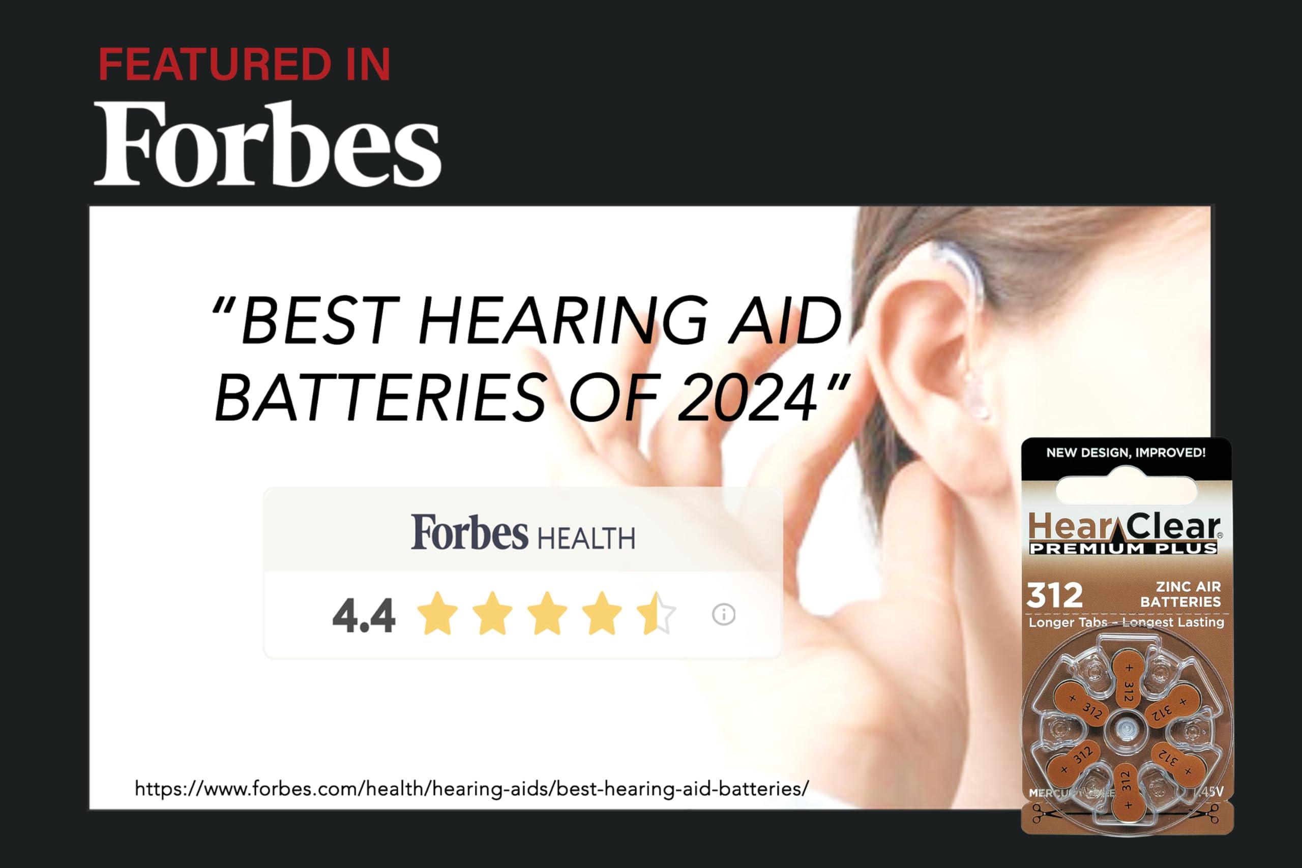 Hear Clear HearClear Size 312 PR41 Hearing Aid Batteries Brown Tab (30 Batteries)