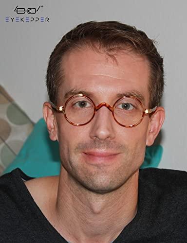 Eyekepper Eyekepper Round Reading Glasses a Little Large than Vintage Professor Oval Readers (Brown Tortoise,+1.25)