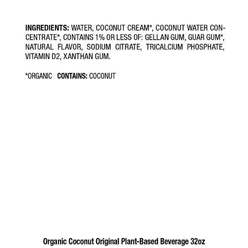 Pacific Foods Pacific Foods Original Organic Coconut Milk, Plant Based Milk, 32 oz Carton (12 Pack)