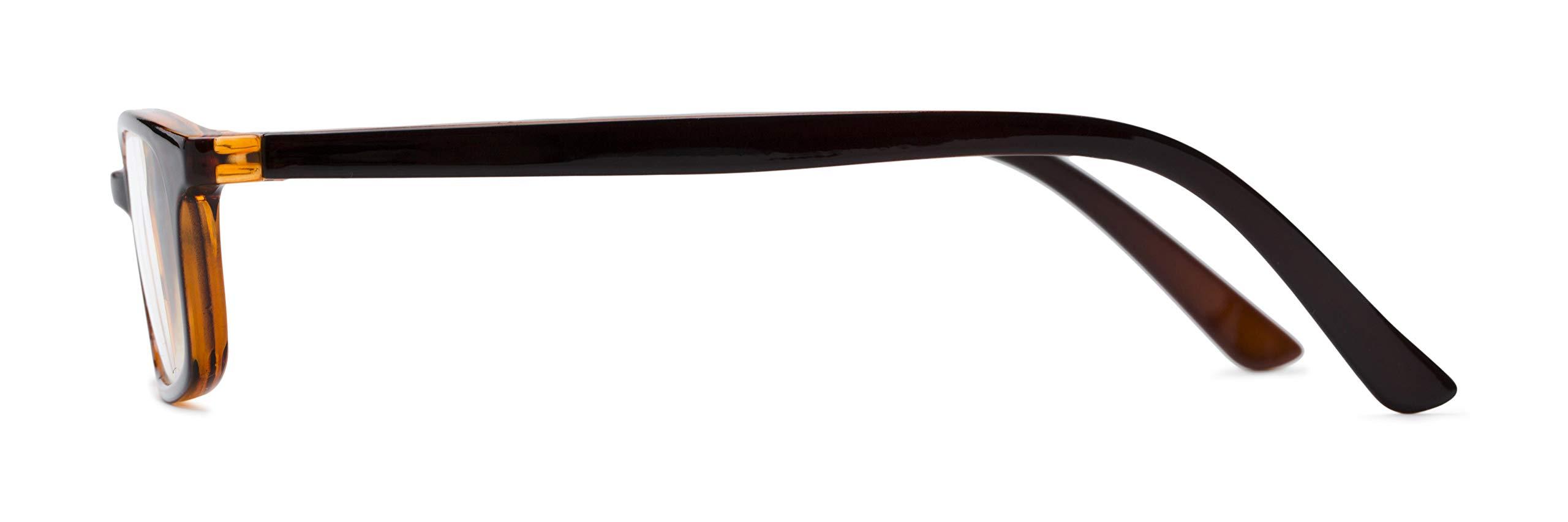 Readers Readers.com Reading Glasses: The Brookside rectangle Style for Men and Women