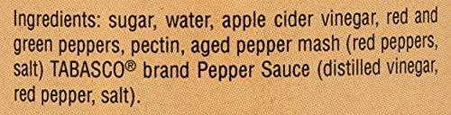TABASCO TABASCO Brand Classic Pepper Jelly, Glass Jar, Versatile, Mild & Sweet Red Pepper Jelly, Perfect for Charcuterie & Appetizers, Great with Smoked Cheese, Meat, Crackers & More, 10 Oz (Pack of 1)