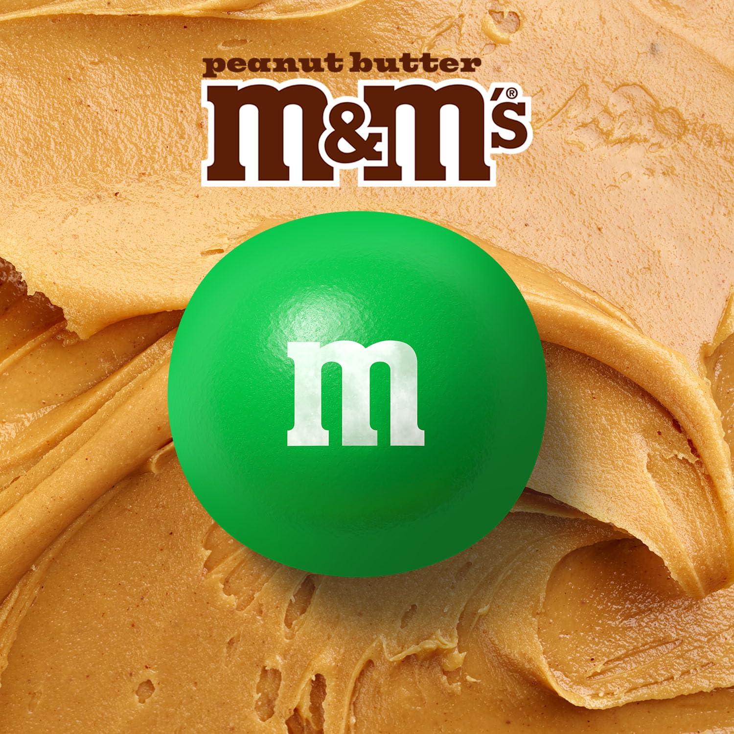 M&M\'S M&M\'S Peanut Butter Milk Chocolate Candy, Grab N Go-, 4.5 oz Resealable Bag (Pack of 8)