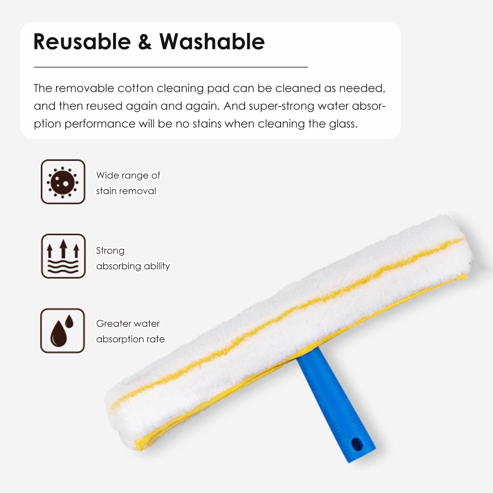 YXXSDP Extra Long Window Cleaning Pole, Indoor/Outdoor High Window Squeegee Cleaner, with Extension Pole, for Home Hotel Office Shop (Size : Length 12.5m/492inch/41ft)