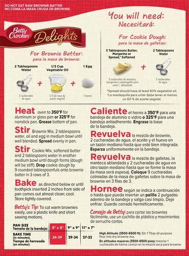 Betty Crocker Betty Crocker Delights Cookie Brownie Bar Mix, 17.4 oz.
