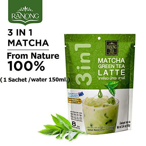 Ranong Tea Ranong Tea Matcha Green Tea Latte Instant Drink Mix 8 Sachets