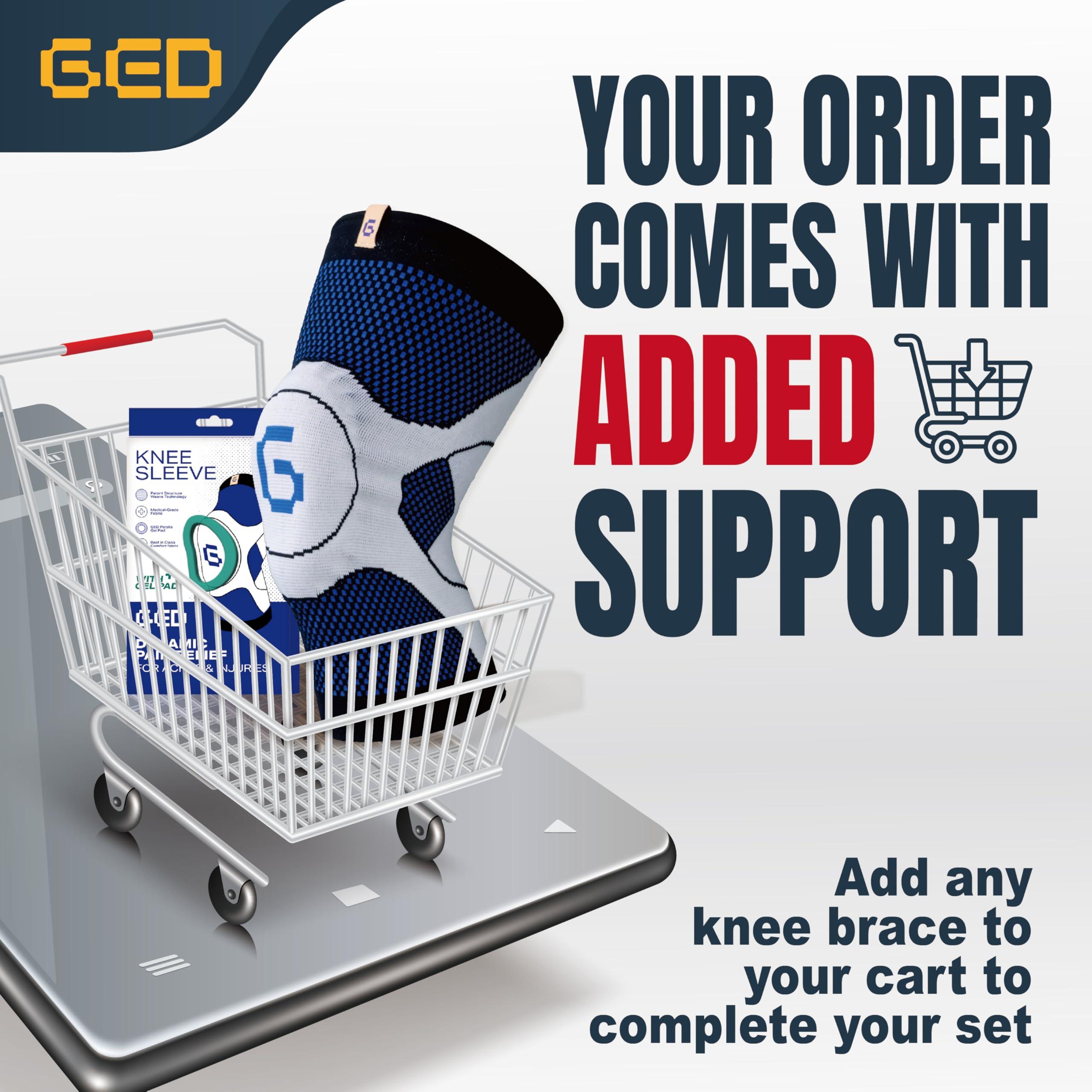 GED Skateboarding Shoe Insoles for Women, GED Sports Inserts for Skate Sneakers and Athletic Activity, Orthotic Insoles for Stability, Cushioning, Shock Absorbing, Arch Support, Protection US 6-6.5