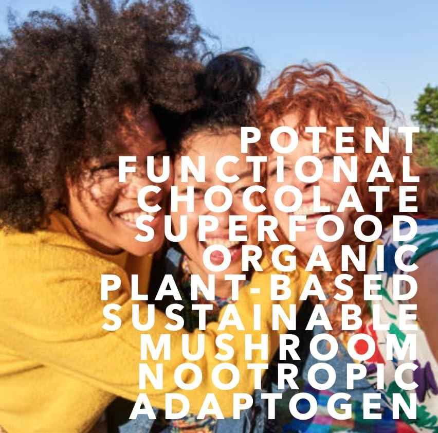 EAT GOLD ORGANICS IMMUNE SHROOM : THE ONE FOR A BOOST : a potent, delicious, functional chocolate bar formulated with premium, organic cacao, powerful adaptogens & mushrooms to support boosting your immunity