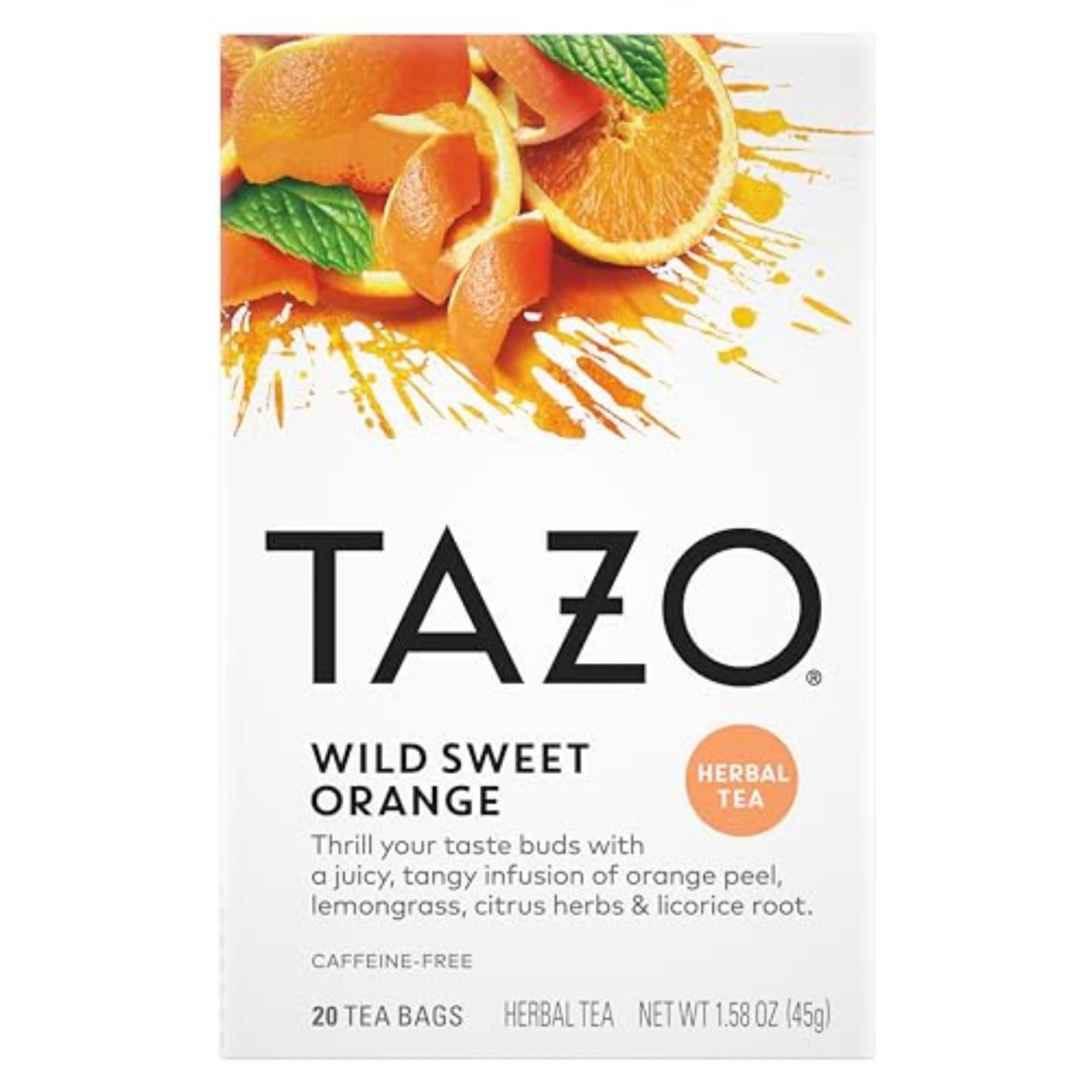 TAZO TAZO Wild Sweet Orange Tea Bags, Unsweetened Herbal Tea, Caffeine-Free, 20 Total Tea Bags