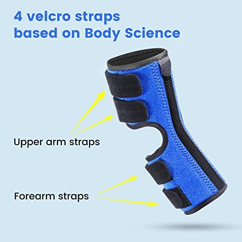 Sylong Elbow Brace, Night and Day Splint for Ulnar Nerve Entrapment for Left and Right, Cubital Tunnel Syndrome Physical Therapy and Recovery, Arm Immobilizer for Sleep and Work, for Woman, Man - L/XL