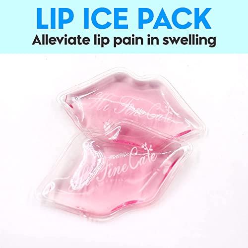 HI FINE CARE 6 pcs Lip Eye ice Packs, Eye Lip ice Pack, Lips and Eyes Cold Compress, Reduce Eye and Lip Pain and Swelling, Dark Circles Fade Ice Pack (6 PCS)