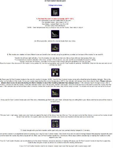 Dr.Foot Dr Foot Custom Insoles - Medium