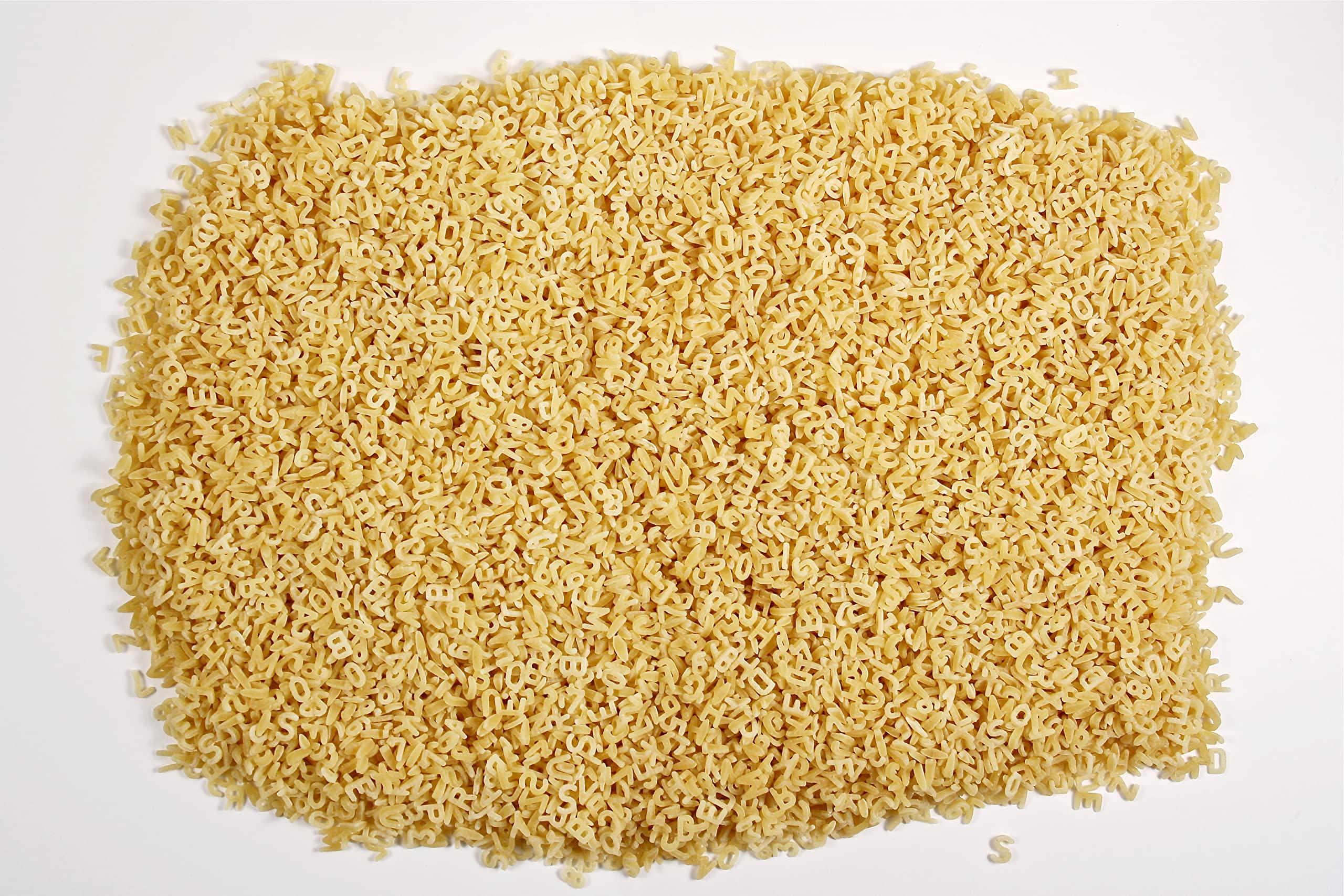 La Moderna La Moderna Alphabet Pasta, Noodles, Durum Wheat, Protein, Fiber, Vitamins, 7 Oz (Pack of 6)