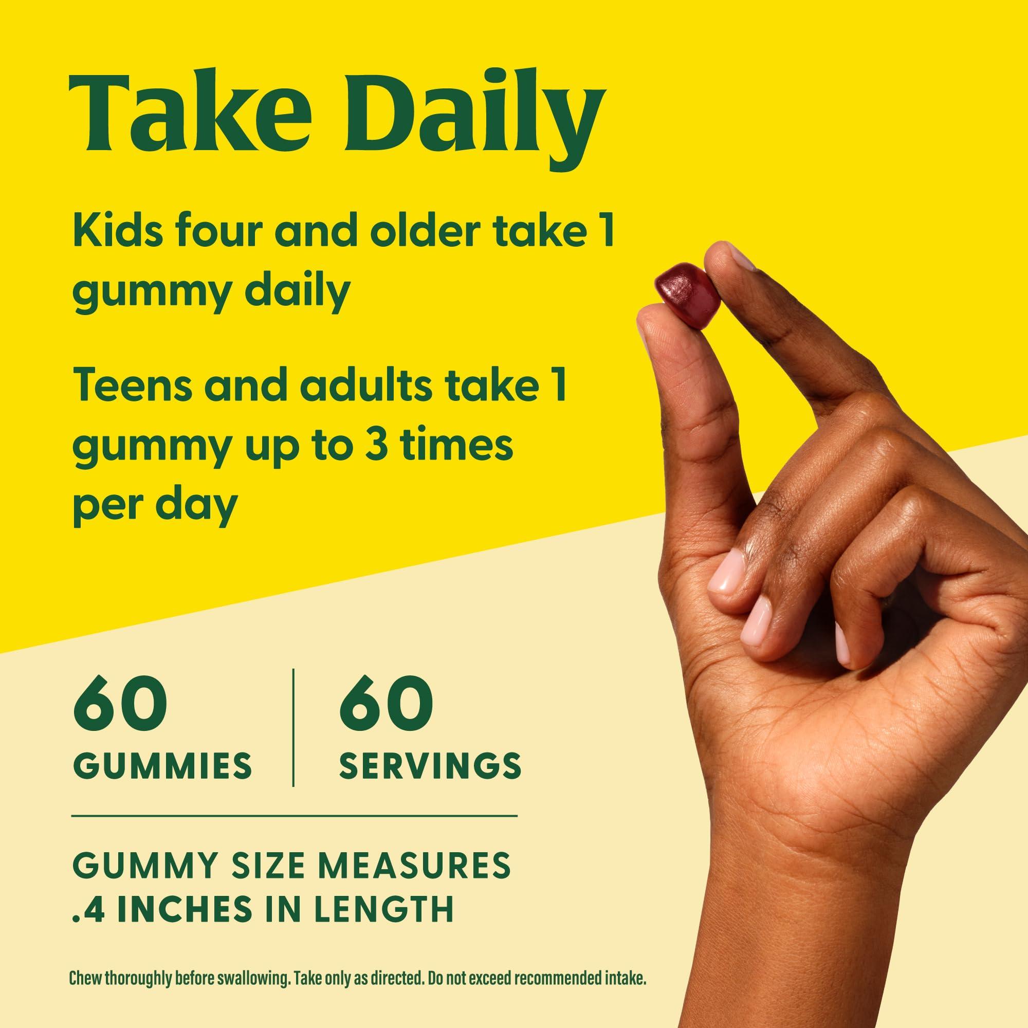 MegaFood MegaFood Iron Energy Gummies - Vegan & Gluten-Free Iron Supplement for Women, Men, Teens & Kids with Vitamin B12 & B6, from The Makers of Blood Builder Iron Supplement, Strawberry Flavor - 60 Gummies