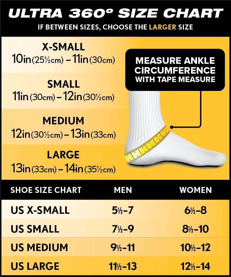 Ultra Ankle Ultra 360 Lace-Up Adjustable Ankle Brace For Ankle Stabilization, Adjustable Compression