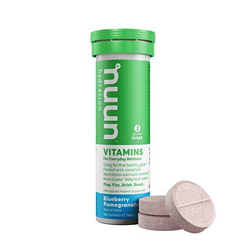Nuun Nuun Vitamins Hydration Electrolytes Tablets Blueberry Pomegranate - 4 x12 Tablets