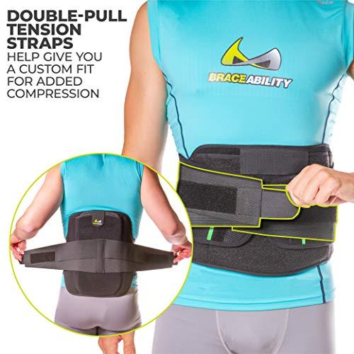 BraceAbility BraceAbility LSO Back Brace for Herniated, Degenerative & Bulging Disc Pain Relief, Sciatica, Spine Stenosis | Medical Lumbar Support Device for Post Surgery & Fractures with Hot/Cold Therapy (L)