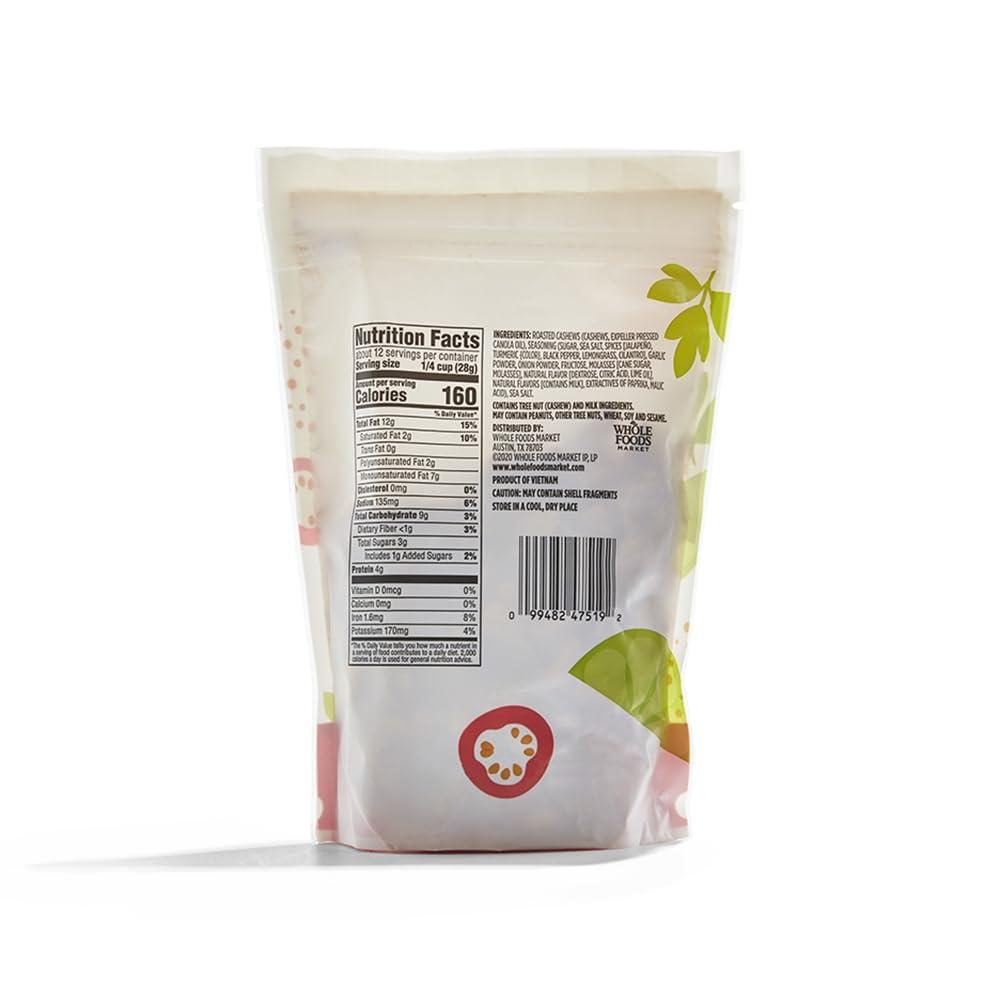 Whole Foods Market 365 by Whole Foods Market, Cashews Thai Curry, 12 Ounce